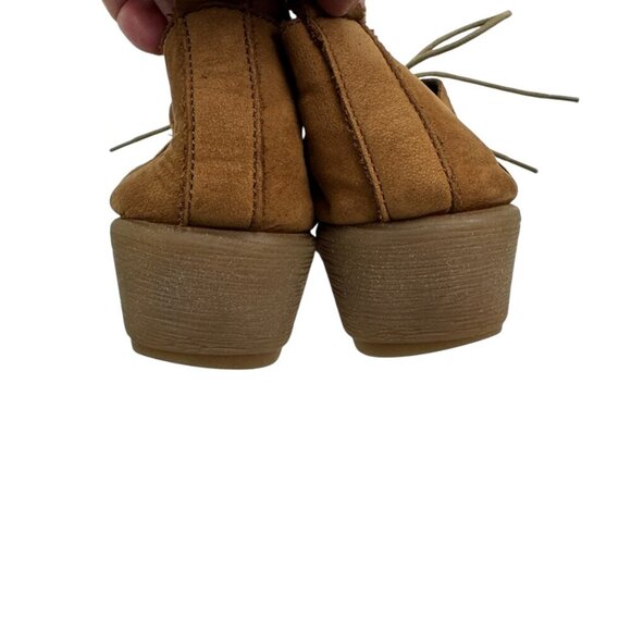 The FLEXX Suede Run Crazy Brown Perforated Wedge Comfort Shoes Women's Size 6.5 - Picture 8 of 11